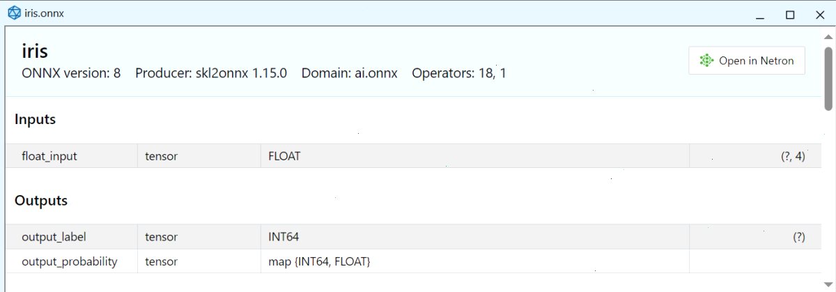 在MetaEditor中查看ONNX模型
